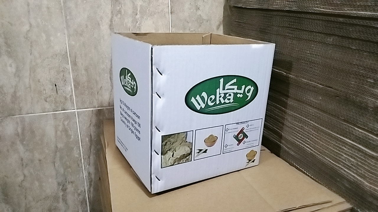 صناديق كرتون تعبئة ويكا البامية (إنتاج سوداني) - حماية فائقة للمحاصيل المجففة - متانة تصديرية - الصورة 3