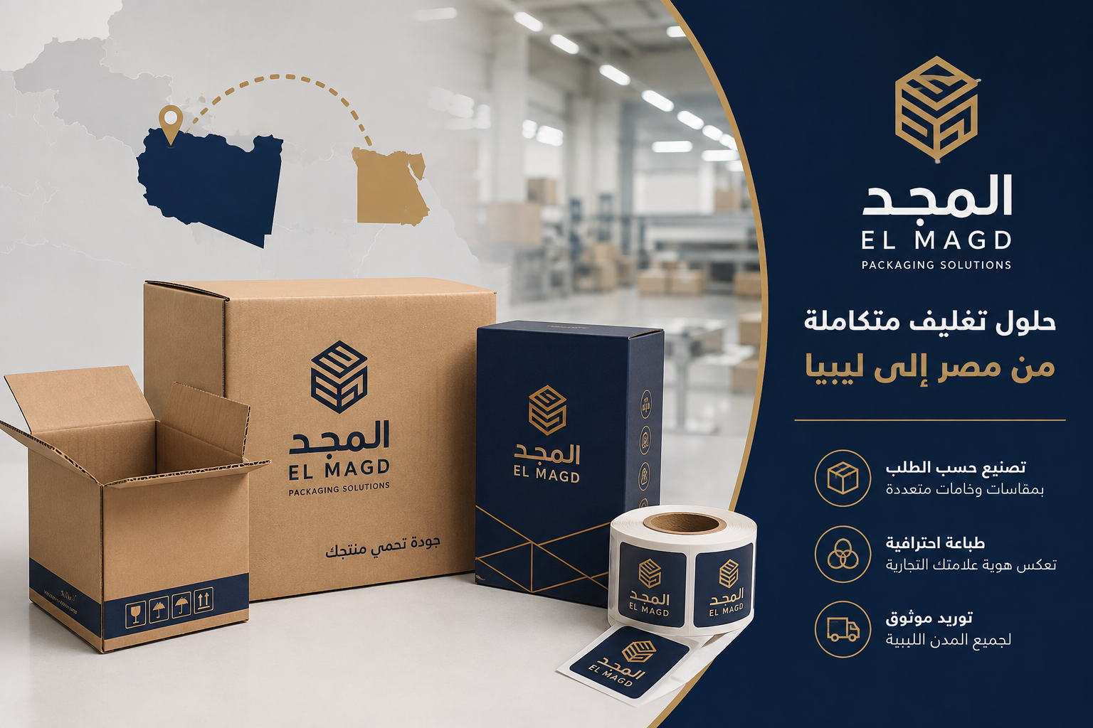 You are currently viewing مصنع كرتون في مصر لتوريد علب وعبوات التغليف إلى ليبيا